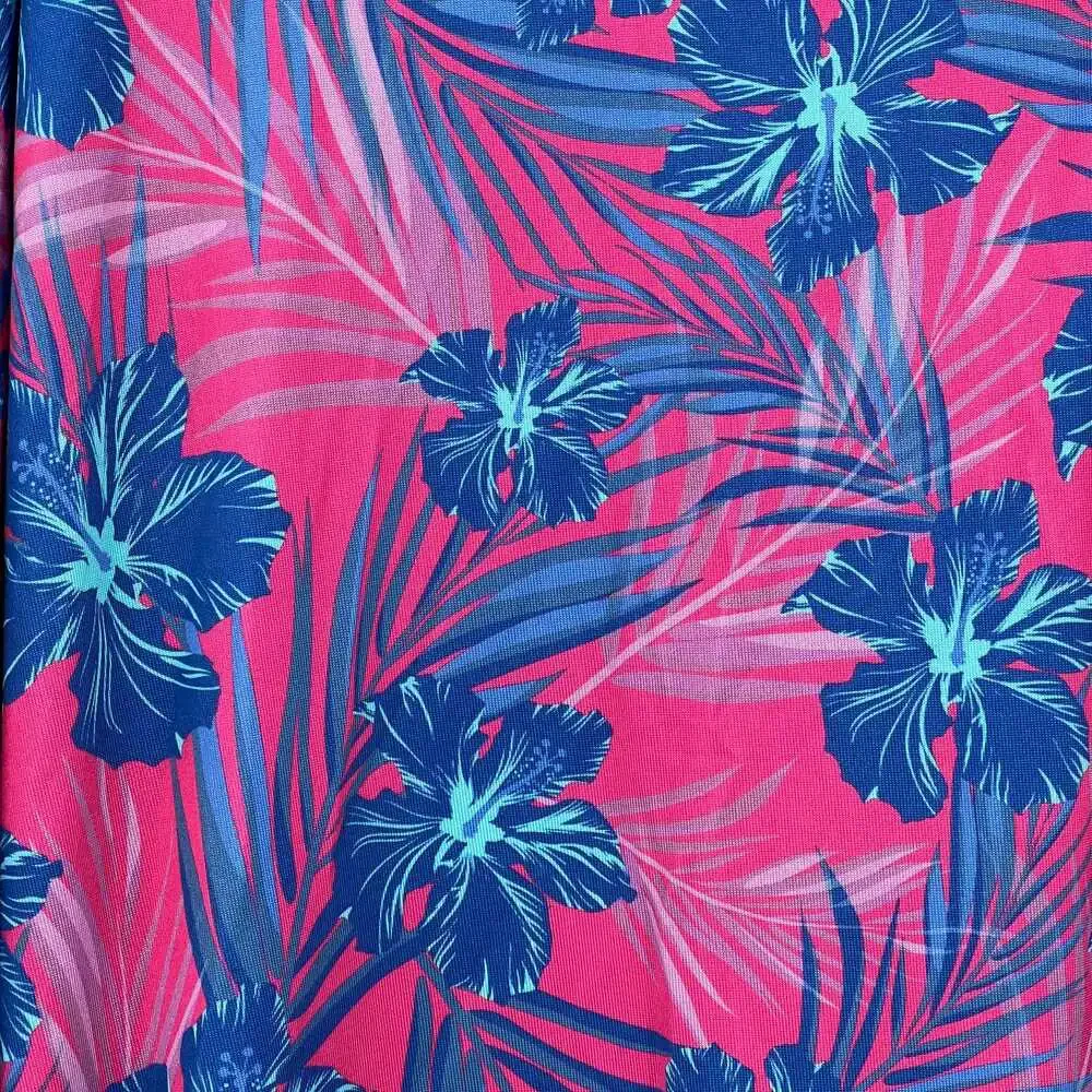 Taibr Byrd  Pink Floral Short Sleeve Polo Shirt | Men’s XXL
